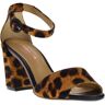 Maria Lya Dames sandalen panterprint Beige 40 Female