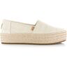 Toms Valencia espadrilles met plateauzool espadrilles dames Beige 36,5 Female