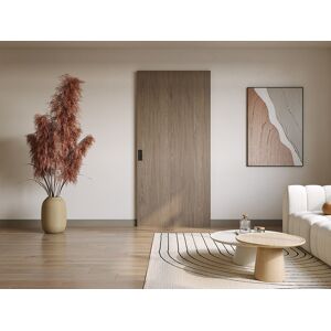 Vente-unique Schuifdeur van hout en mdf met onzichtbare rails - Licht eiken - 83 x 210 cm - BOCAZI Vente-unique Schuifdeur van hout en mdf met onzichtbare rails - Licht eiken - 83 x 210 cm - BOCAZI