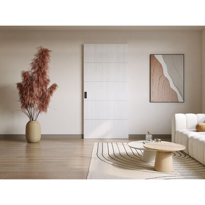 SOMIRI Houten schuifdeur - Wit - 93x210cm - Binnen SOMIRI Houten schuifdeur - Wit - 93x210cm - Binnen