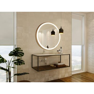 NUMEA - OZAIA - 80 cm - Goud - Badkamerspiegel NUMEA - OZAIA - 80 cm - Goud - Badkamerspiegel