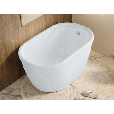 Vente-unique Slipperbad - 120 x 75 x 65 cm - Wit - 165 L - PICCOLA Vente-unique Slipperbad - 120 x 75 x 65 cm - Wit - 165 L - PICCOLA