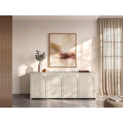 Vente-unique Dressoir met 4 deuren - Beige - NALYRA van Maison Céphy Vente-unique Dressoir met 4 deuren - Beige - NALYRA van Maison Céphy