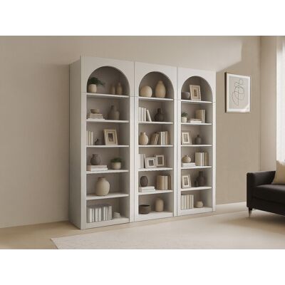 Vente-unique Set van 3 boekenkasten met 6 vakken - Beige - CYMORA Vente-unique Set van 3 boekenkasten met 6 vakken - Beige - CYMORA