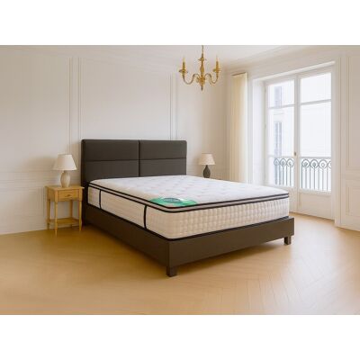 Vente-unique Matras 180 x 200 cm pocketvering 7 zones met geïntegreerde topper en bamboe tijk dikte 26cm - MIREZA van NATUREA Vente-unique Matras 180 x 200 cm pocketvering 7 zones met geïntegreerde topper en bamboe tijk dikte 26cm - MIREZA van NATUREA