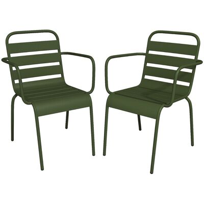 MYLIA Mirmande Tuinstoel - Stapelbaar, Staal, Buiten MYLIA Mirmande Tuinstoel - Stapelbaar, Staal, Buiten