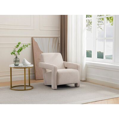 Vente-unique Isparta Beige Stoel - Meubels Vente-unique Isparta Beige Stoel - Meubels