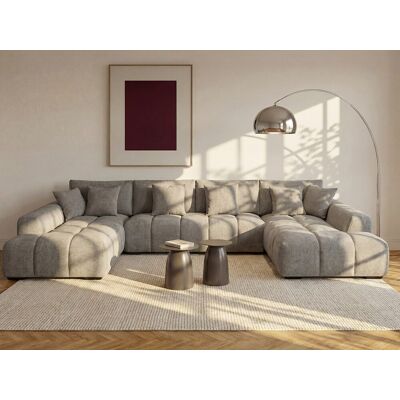 Vente-unique Berenia Hoekbank van Grijs Stof - Bank Vente-unique Berenia Hoekbank van Grijs Stof - Bank