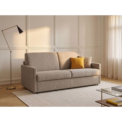 Vente-unique Driezitsslaapbank express van stof CALIFE - Licht grijs - Slaapoppervlak 140 cm - matras 18 cm Vente-unique Driezitsslaapbank express van stof CALIFE - Licht grijs - Slaapoppervlak 140 cm - matras 18 cm