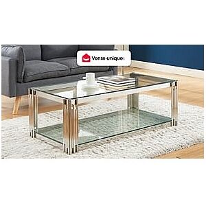 Pascal Morabito NOMELANO Salontafel - Staal & Glas Modern Pascal Morabito NOMELANO Salontafel - Staal & Glas Modern