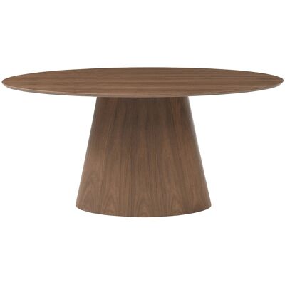Vente-unique Eettafel 6 plaatsen met notenfineer - Donker naturel - ANTELADA Vente-unique Eettafel 6 plaatsen met notenfineer - Donker naturel - ANTELADA