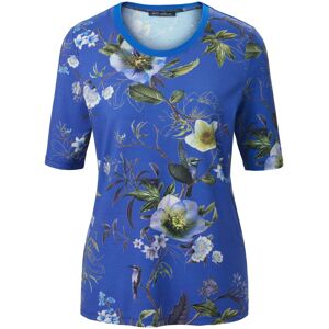 Betty Barclay Dames Shirt ronde hals en bloemenprint Van Betty Barclay blauw