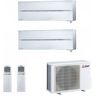 Mitsubishi 2.5+3.5 kW Duo Split MXZ-2F42VF3 MSZ-LN25VG2V MSZ-LN35VG2V Air Conditioner Diamond Wit 9000+12000 Btu WiFi R-32