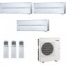 Mitsubishi Trio Split 2.5+2.5+3.5 kW MXZ-3F54VF3 MSZ-LN25VG2V MSZ-LN25VG2V MSZ-LN35VG2V Air Conditioner Wit Stralend WiFi R-32