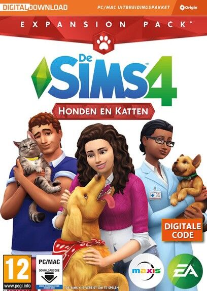 Electronic Arts De Sims 4 Honden en Katten uitbreiding Origin Key