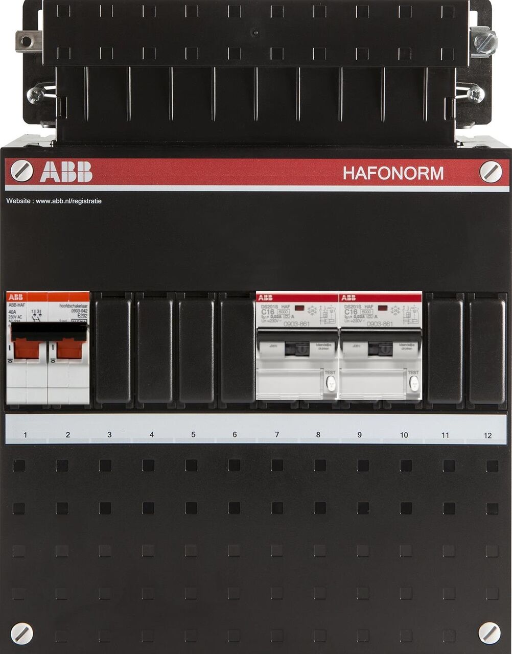 ABB 1 fase groepenkast 2 aardlekautomaten (220x280)