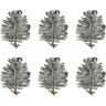 Creativ green Kerstboomversiering op clip Kerstversiering buiten, kerstversiering (set, 6-delig) zilver