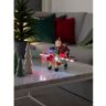 KONSTSMIDE Kerstfiguur Led-tafereel sneeuwpop in het vliegtuig, met animatie (1 stuk) multicolor