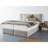 Guido Maria Kretschmer Home&Living Boxspring DOWNTON ook in cord (ribfluweel), pocketvering matras, incl. bedlade grijs Fluweel-look