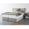 Guido Maria Kretschmer Home&Living Boxspring DOWNTON ook in cord (ribfluweel), pocketvering matras, incl. bedlade grijs Fluweel-look