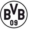Wall-Art Wandfolie Borussia Dortmund Borussia opschrift met logo (1 stuk) zwart 120 cm x 120 cm x 0,1 cm