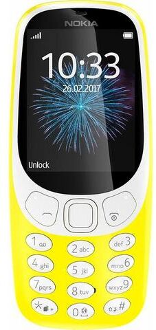 Nokia 3310 retro Dual SIM gsm, 6,1 cm (2,4 inch) display, NOKIA S30+, 2,0 megapixel  - 59.99 - geel