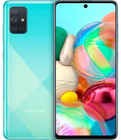 Samsung smartphone Galaxy A71  - 429.00 - blauw