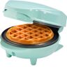 bestron Wafelijzer AMW500M Mini voor klassieke wafels, kleine wafelmaker met antiaanbaklaag groen