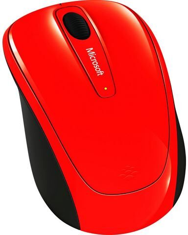 Microsoft »Wireless Mobile Mouse 3500 Flame Red« muis  - 24.99 - rood