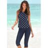 Lascana Strandcapri met elastische boord blauw 36;38;40;42;44;46;48