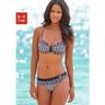 Lascana Beugelbikini met unikleurige lus tussen de cups zwart 36;38;40;42;44;46;48