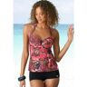 Lascana Tankini met hotpants roze 38;40;42;44;46;48