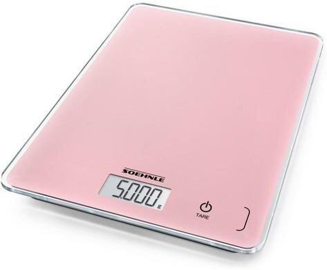 Soehnle keukenweegschaal  - 21.99 - roze - Size: 23,4 x 19,2 cm