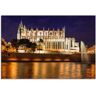 Artland Aluminium dibond print Kathedraal in Palma de Mallorca Balearen geschikt voor binnen en buiten, buitenafbeelding goud