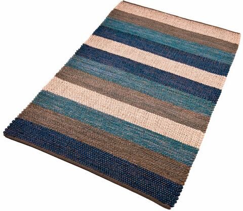 Home affaire Hennepkleed, Home Affaire Collection, »Hennep Stripe«, met de hand geweven  - 54.99 - blauw - Size: 70x140 cm;90x160 cm;120x180 cm;190x290 cm