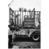 Artland Artprint CocaCola-vrachtwagen in el Jadida - Marokko als artprint van aluminium, artprint voor buiten, artprint op linnen, poster, muursticker zwart 40 cm x 60 cm