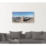 Artland Artprint Hamburg St. Pauli pier als artprint op linnen, poster in verschillende formaten maten beige 150 cm x 75 cm