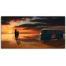 Artland Artprint Surfen in Californië met Bulli T1 als artprint van aluminium, artprint voor buiten, artprint op linnen, poster, muursticker oranje 100 cm x 50 cm