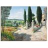 Artland Artprint Woning in de Toscane als artprint op linnen, poster in verschillende formaten maten groen 120 cm x 90 cm