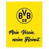 Wall-Art Poster Borussia Dortmund Mein Verein, meine Heimat geel