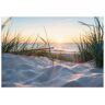 Artland Artprint Oostzeestrand als artprint van aluminium, artprint voor buiten, artprint op linnen, poster, muursticker beige 100 cm x 70 cm