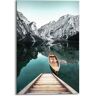 Reinders! Artprint bergmeer Rocky Mountains - Glacier - winter groen