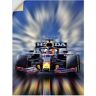 Artland Artprint Max Verstappen - wereldkampioen Formule 1 als artprint van aluminium, artprint voor buiten, artprint op linnen, poster, muursticker blauw 60 cm x 80 cm