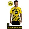 Wall-Art Wandfolie Borussia Dortmund Sancho portret 2020x2021 (1 stuk) multicolor 32 cm x 60 cm x 0,1 cm