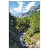 Artland Artprint Rivier kronkelt zich door dal als artprint op linnen, poster in verschillende formaten maten groen 20 cm x 30 cm