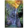 Artland Artprint Niedersonthofener waterval in Allgäu als artprint op linnen, poster in verschillende formaten maten beige 40 cm x 60 cm