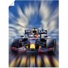 Artland Artprint Max Verstappen - wereldkampioen Formule 1 als artprint van aluminium, artprint voor buiten, artprint op linnen, poster, muursticker blauw 30 cm x 40 cm