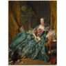 Artland Artprint Afbeelding van Marquise de Pompadour. 1756 als artprint op linnen, poster in verschillende formaten maten groen 60 cm x 80 cm