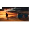 Artland Artprint Surfen in Californië met Bulli T1 als artprint van aluminium, artprint voor buiten, artprint op linnen, poster, muursticker oranje 100 cm x 50 cm