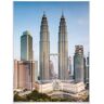 Wall-Art Poster Petronas Towers Kuala Lumpur (1 stuk) multicolor 60 cm x 80 cm x 0,1 cm